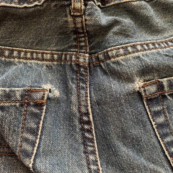 Boys Straight Leg Slim Fit Jeans Black Blue Denim Levi's - Picture 5 of 10